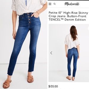 Madewell High-rise Jeans - Size 34P